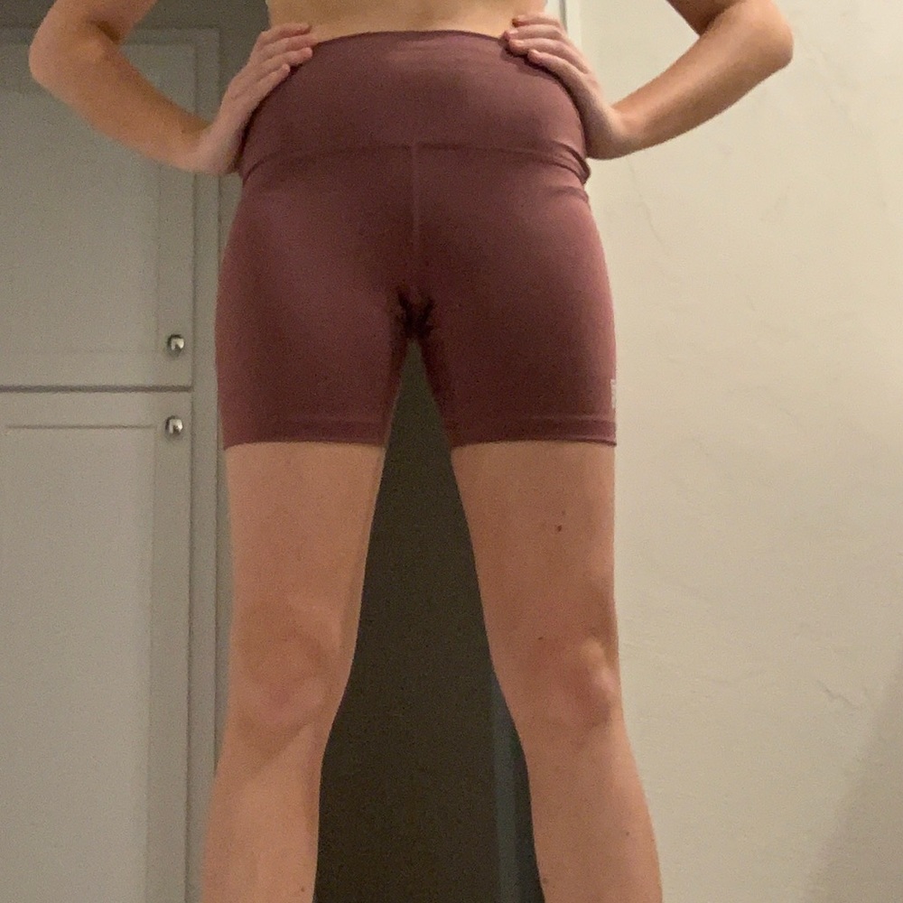 Cocoa Powder Pink Bike Shorts